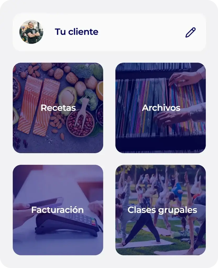 Botón de reserva de clases grupales en la app móvil Hexfit Go, el cliente se inscribe a una clase desde su teléfono
